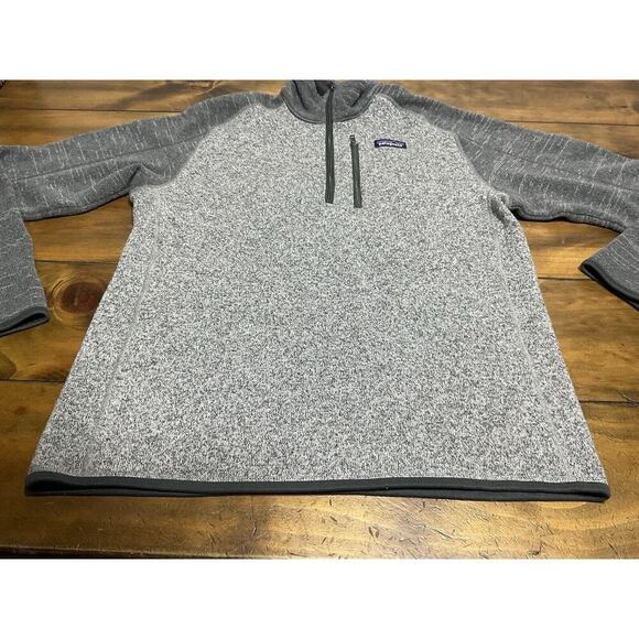 Patagonia Better Sweater Men’s Medium Gray Jacket 1/4 Zip - Picture 4 of 10